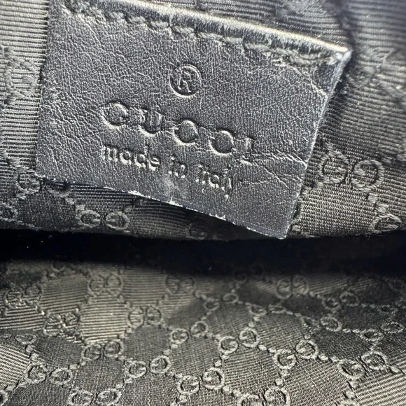 Rare Gucci Black Denim Web Vintage Baguette Bag - Picture 11 of 12